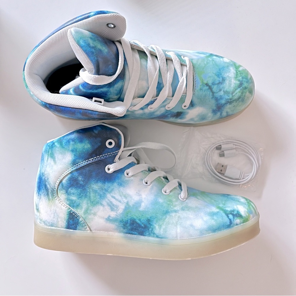 Tie Dye LED Light Up Sneakers